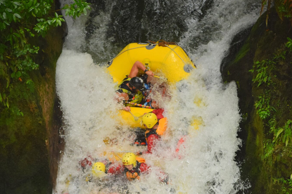 What To Expect When Rafting In Rotorua waterfall