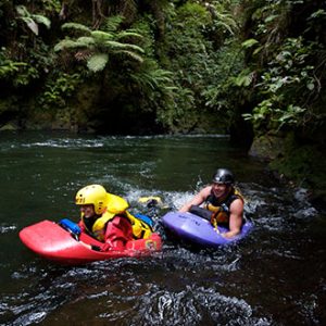 Rotorua-Activities-Raft-and-sledge-combo